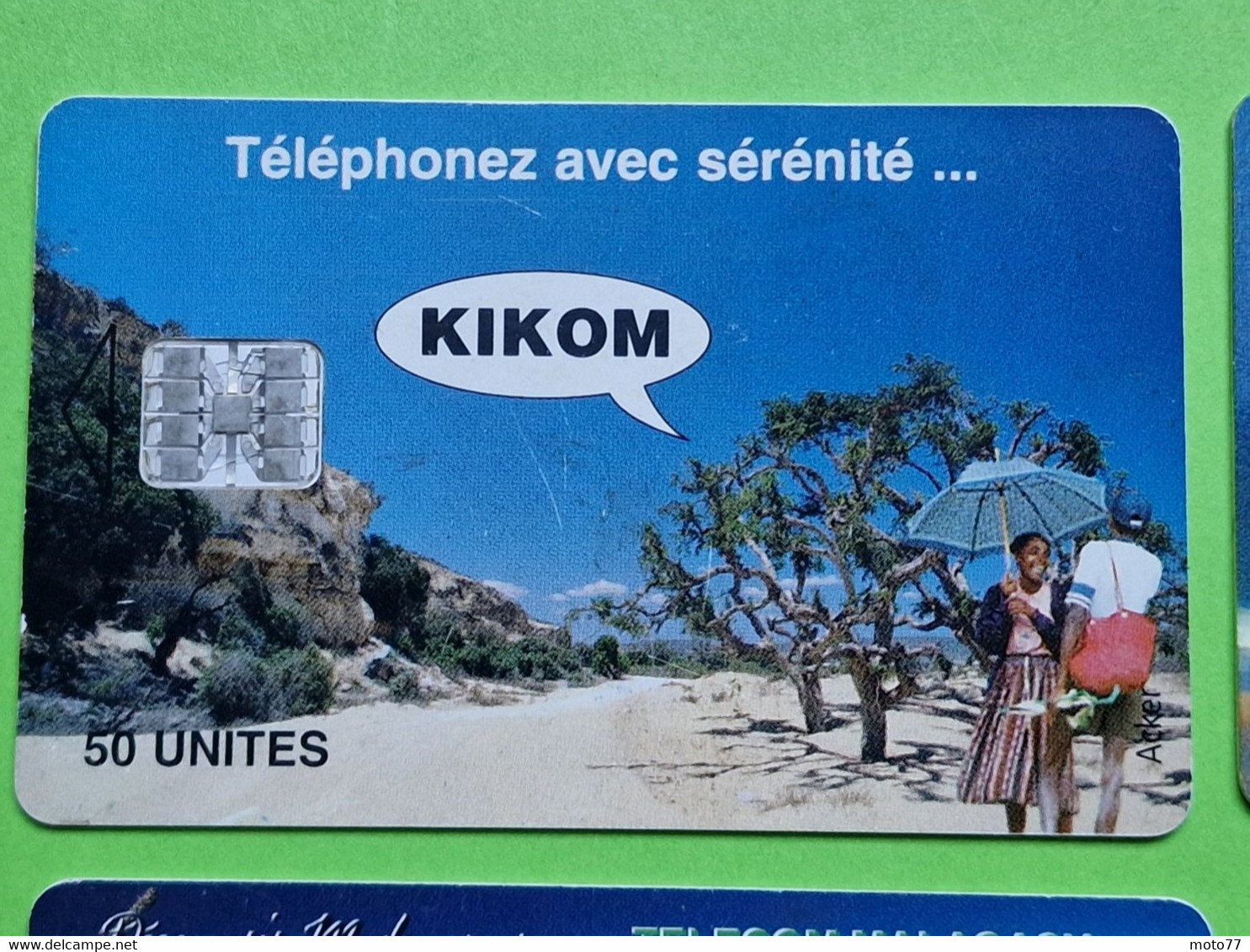 Lot 4 Cartes Téléphonique MADAGASCAR - VIDE - Télécarte Cabine Téléphone - Paysages Mer Canal Mozambique Sarodrano - Madagaskar