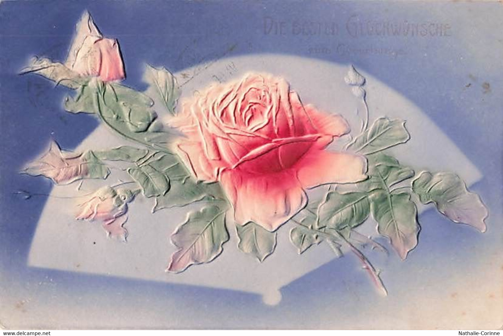 Die Besten Glückwünsche Zum Geburtstag  - Sceau 1906 - Magnifiquement Gaufrée, Relief, Finesse - Gerbe De Roses - Geburtstag