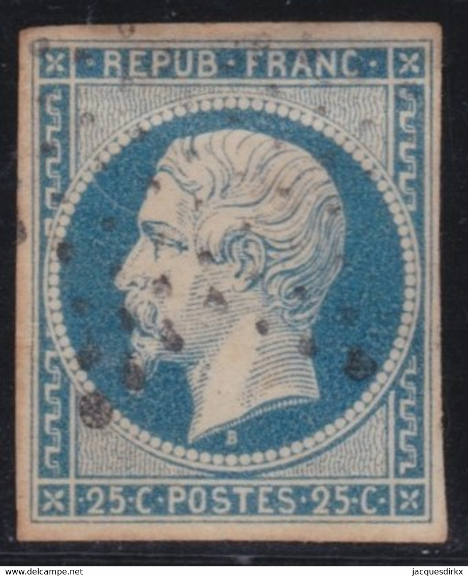 France   .   Y&T   .    10  (2 Scans)     .     O    .   Oblitéré - 1852 Luis-Napoléon