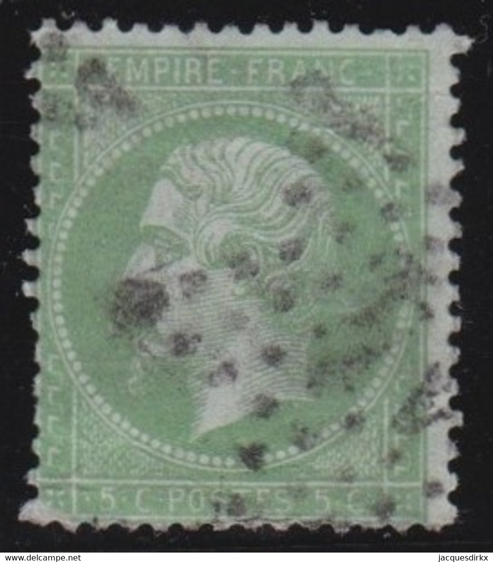 France   .   Y&T   .     20     .     O    .   Oblitéré - 1862 Napoléon III