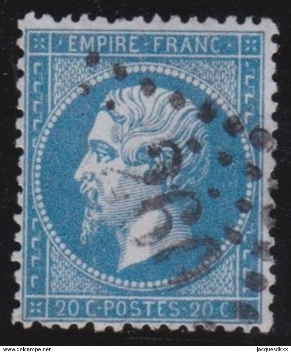 France   .   Y&T   .     22     .     O    .   Oblitéré - 1862 Napoléon III