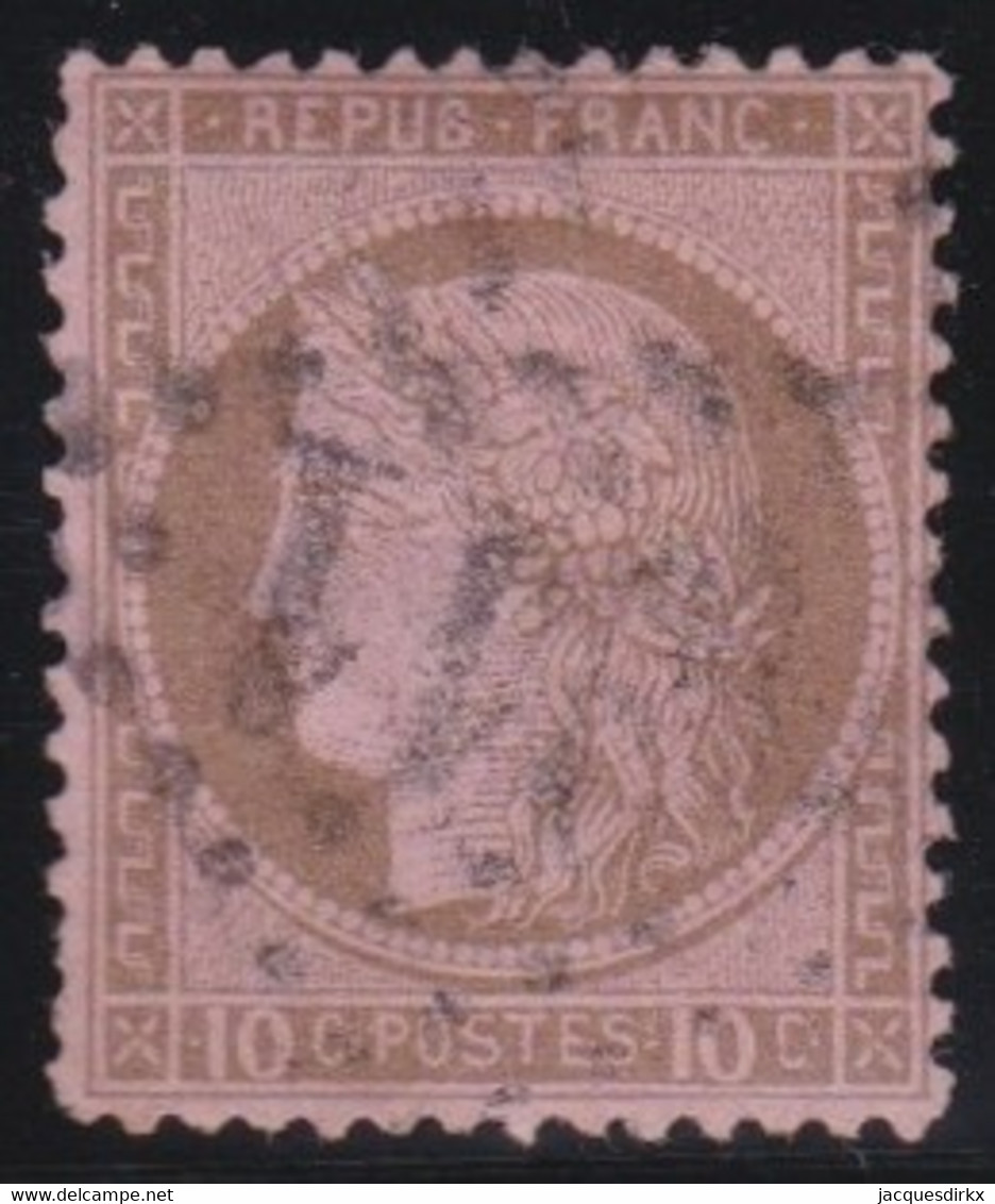 France   .   Y&T   .    54      .     O    .   Oblitéré - 1871-1875 Cérès