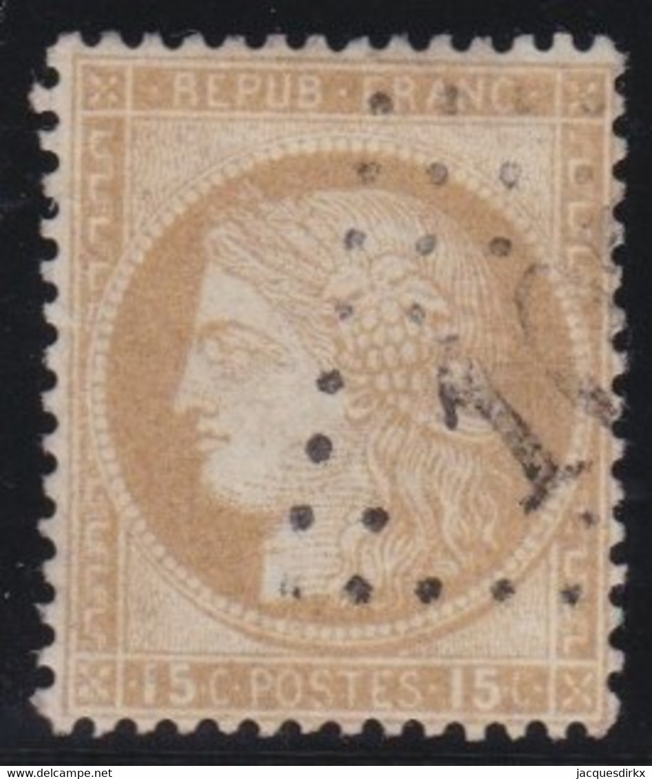 France   .   Y&T   .    55    .     O    .   Oblitéré - 1871-1875 Cérès