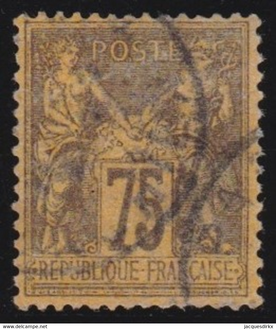 France   .   Y&T   .   99  (2 Scans)      .       O    .   Oblitéré - 1876-1878 Sage (Type I)