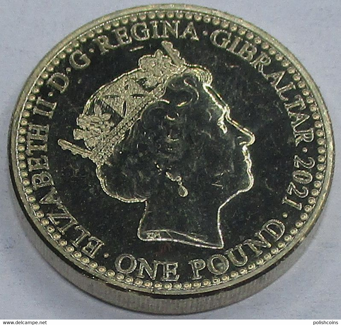 GIBRALTAR 2021 95th Birthday Queen Elizabeth II 1 Pound UNC #bgrey - Gibraltar