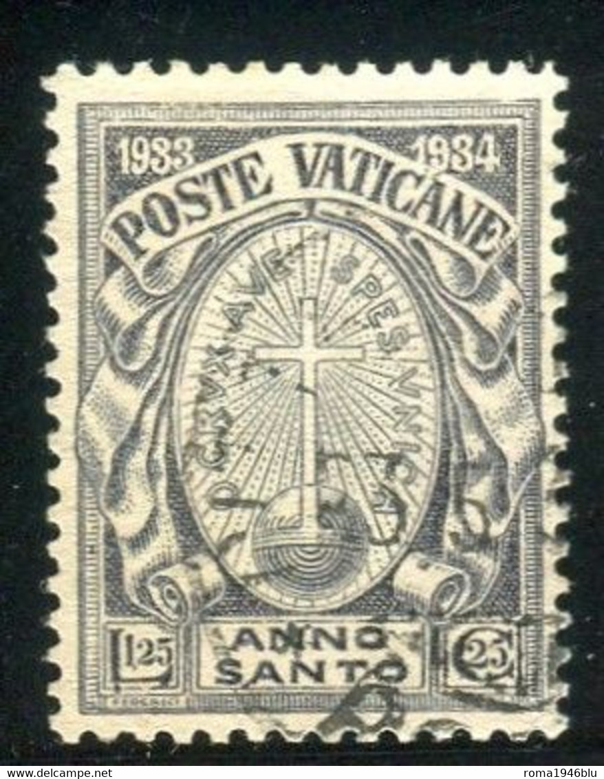 VATICANO 1933 ANNO SANTO 1.25+25 C. USATO - Usati