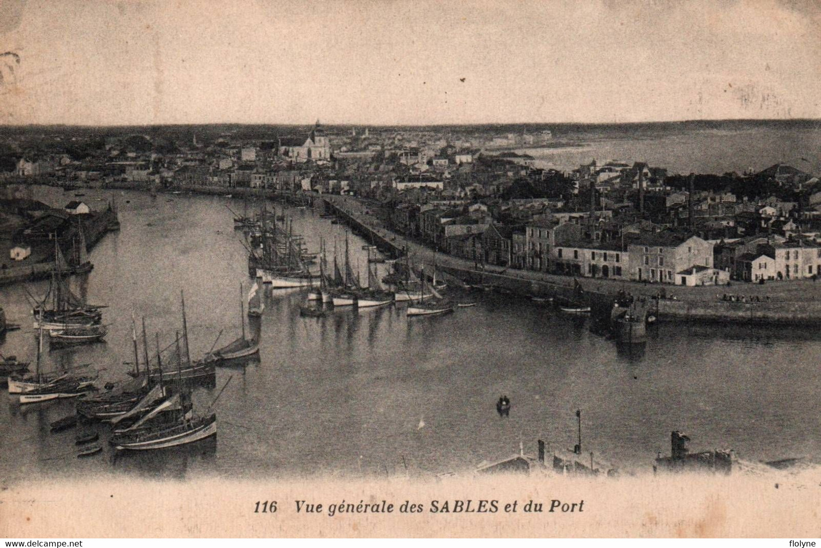 Les Sables D'olonne - Vue Générale Des Sables Et Du Port - Sables D'Olonne