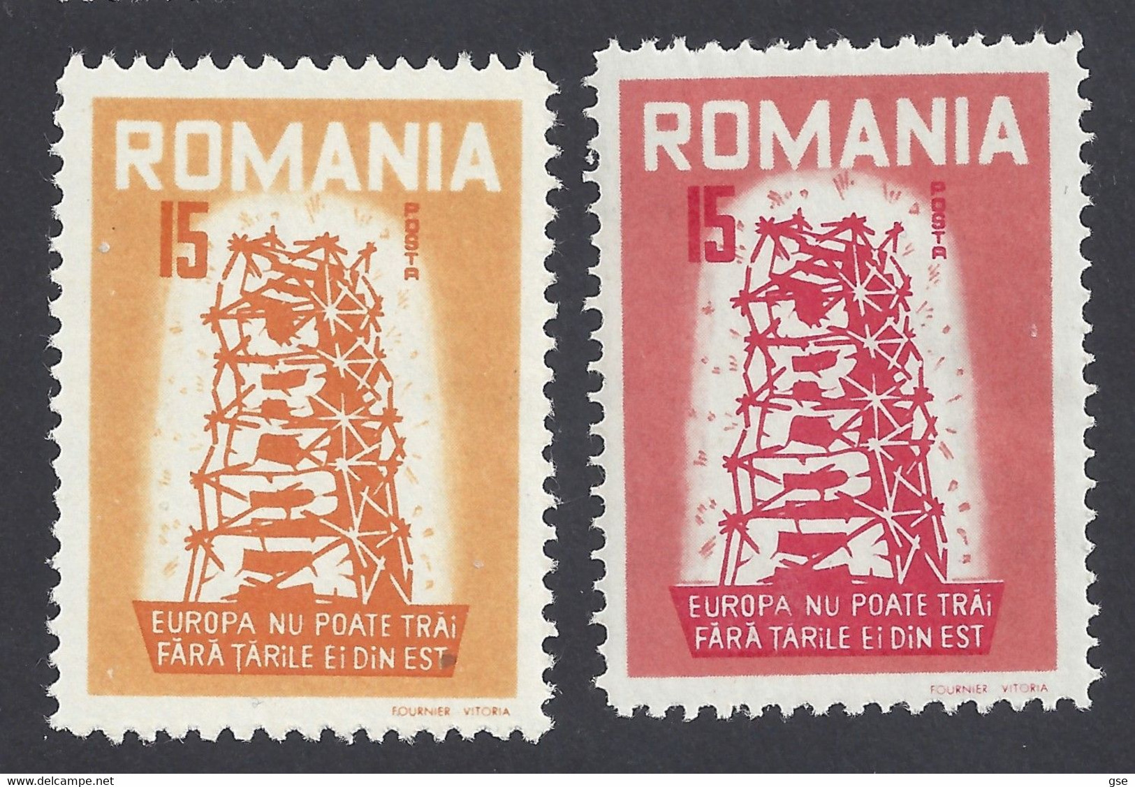 ROMANIA 1957 - Europa - 2 Valori | - 1957