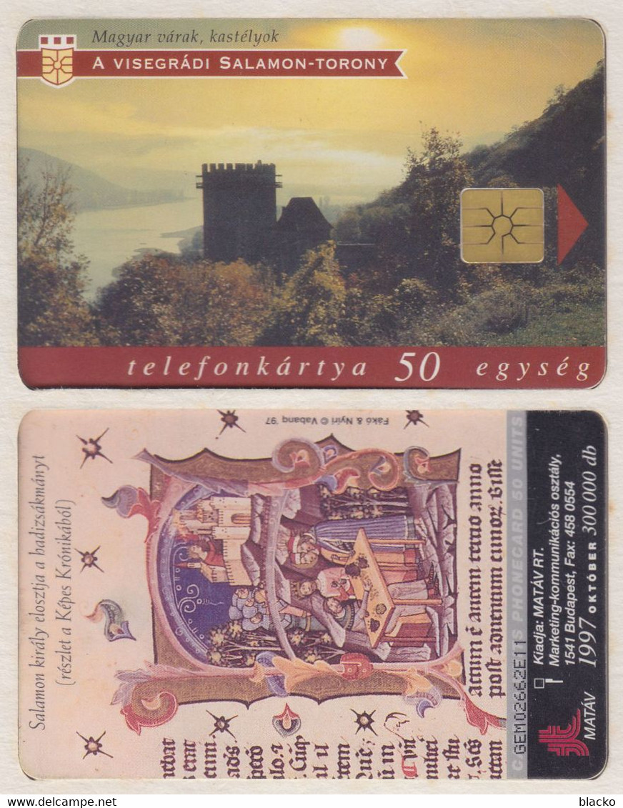 Hungary - 1997 - Castle Serie - 5 Diff Dbz23 - Arenden & Roofvogels