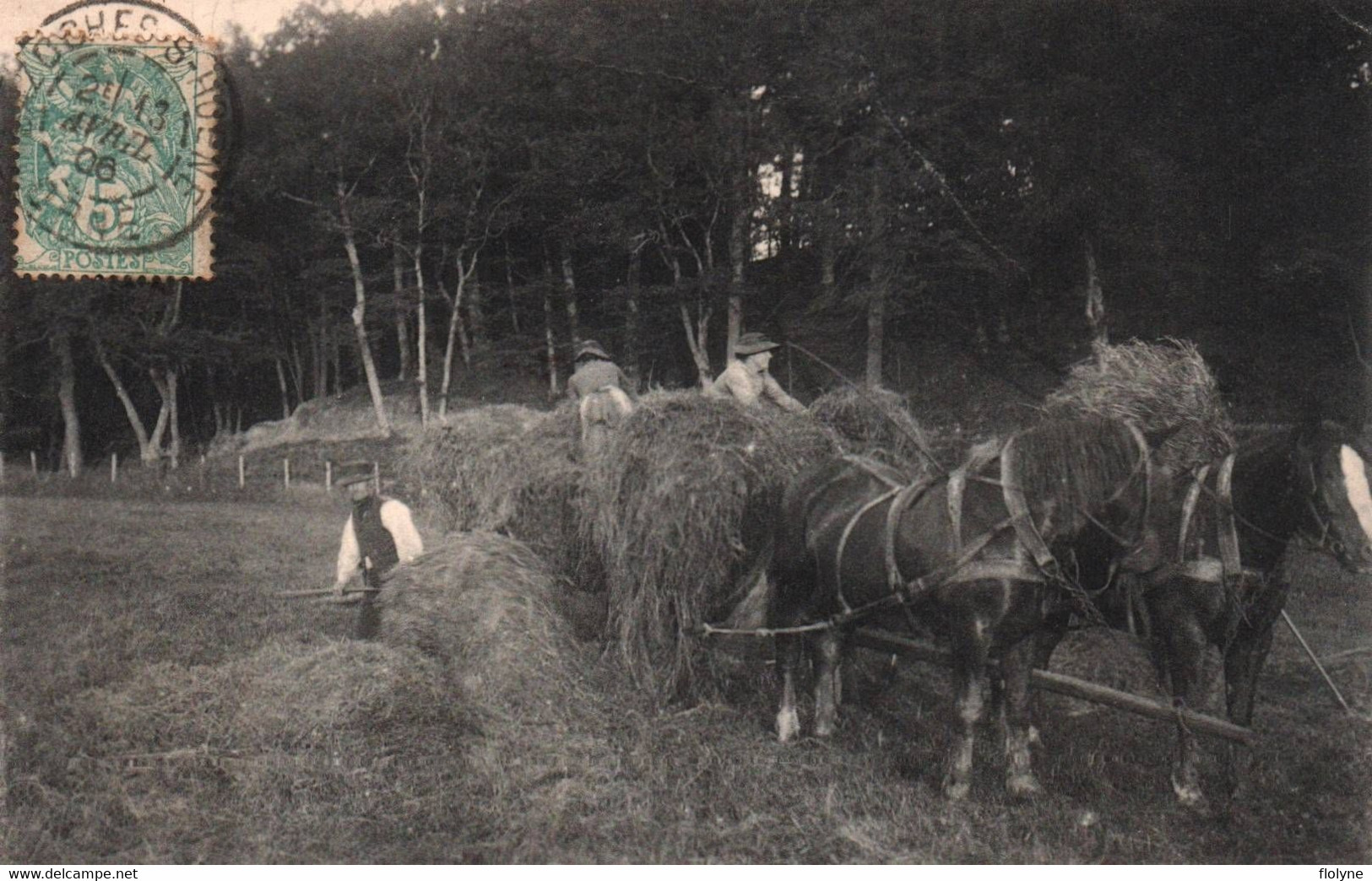 Agriculture - Scène De Fenaison - Attelage - Travail Aux Champs - Série 831 , Paysages - Landwirtschaftl. Anbau