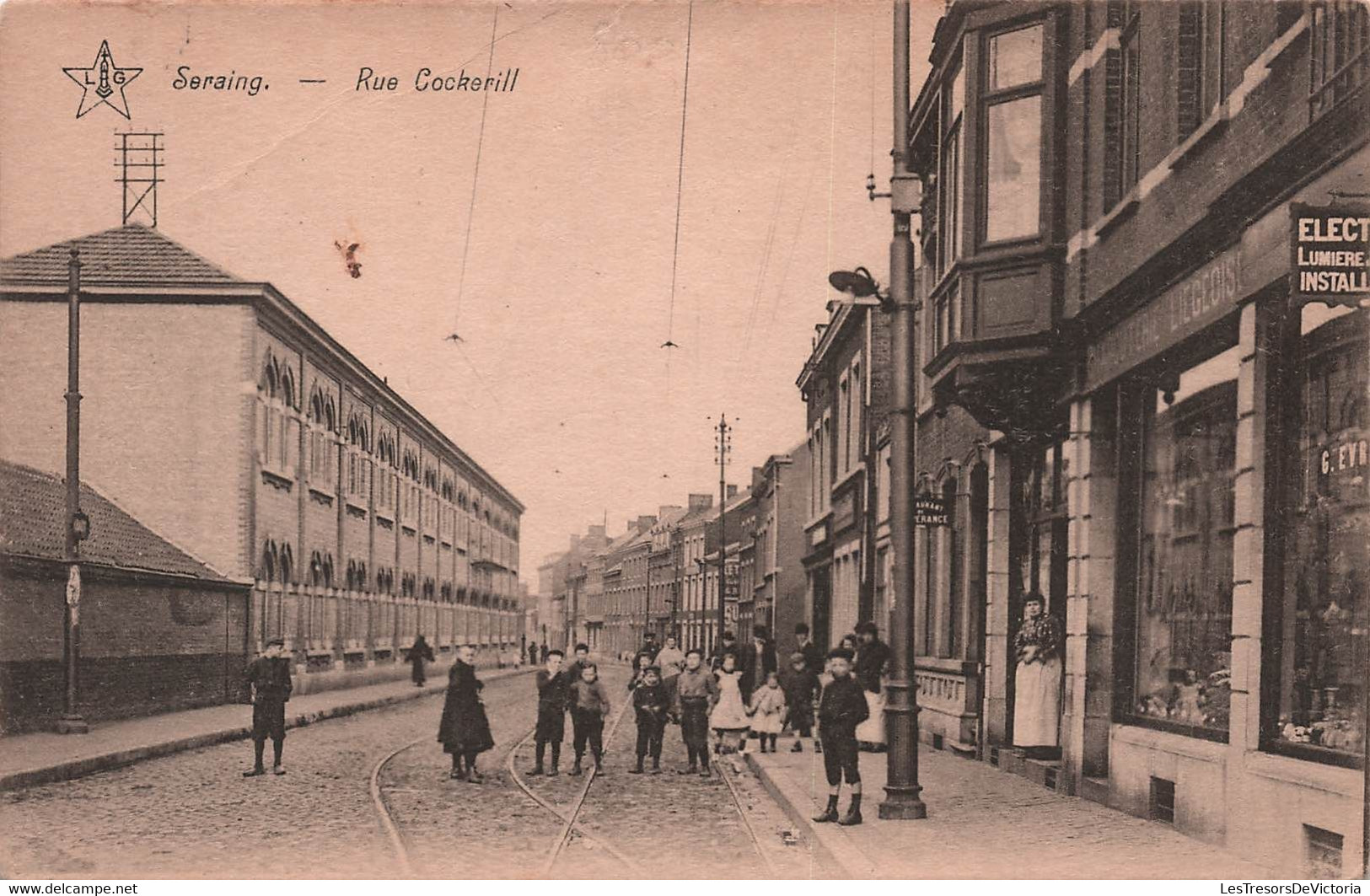 Seraing - Rue Cockerill - Animé - Carte Postale Ancienne - Seraing