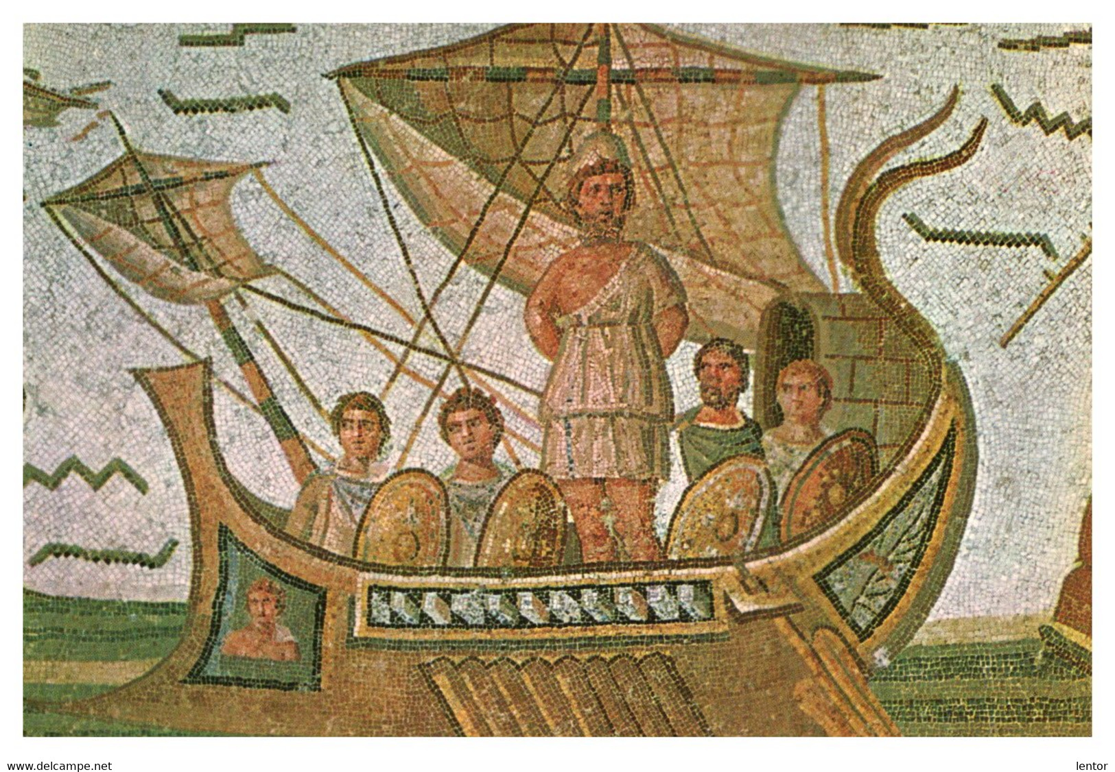 0002 / Ulysse, Mosaic Von Bardo Museum - Objets D'art