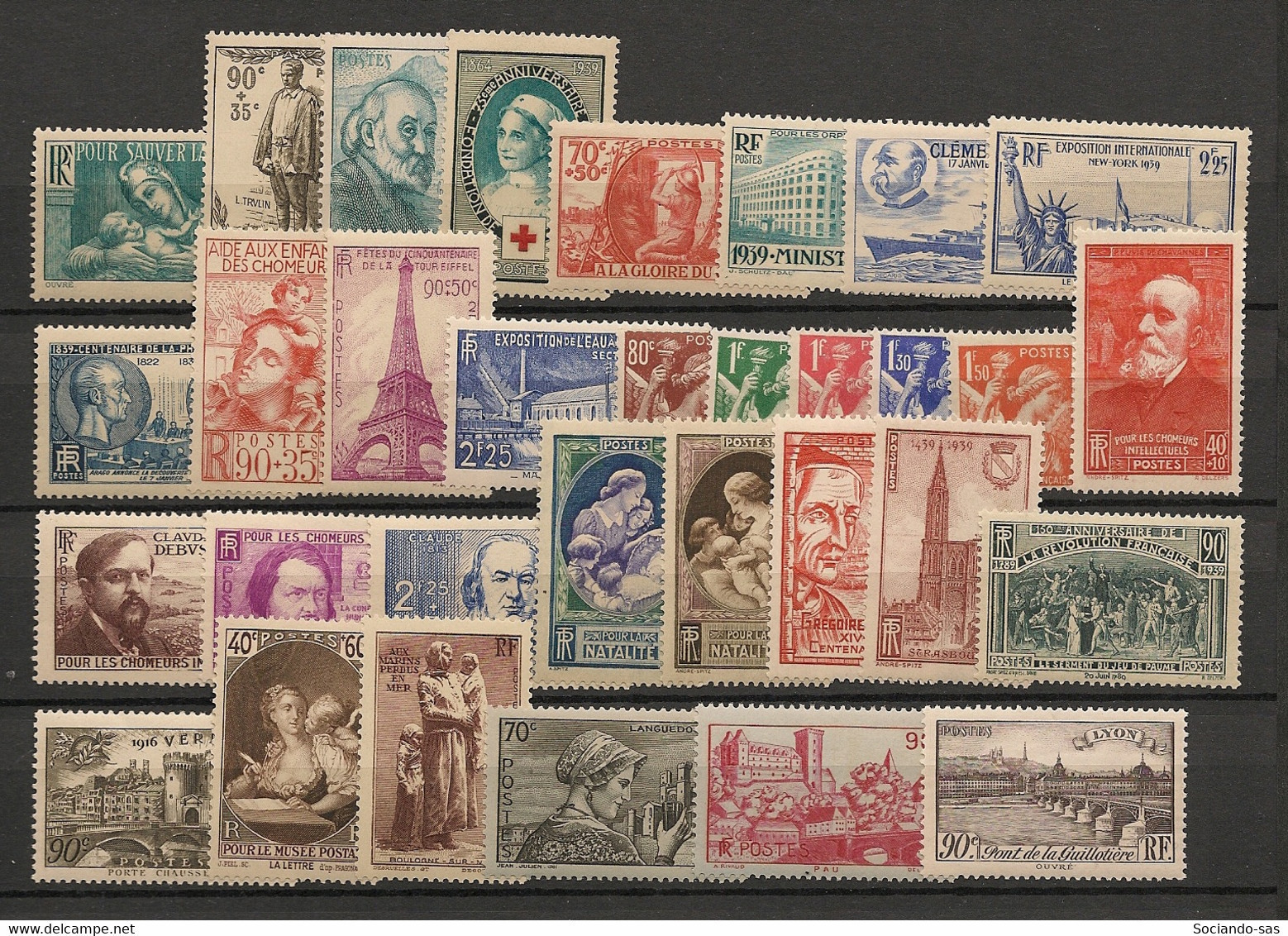 FRANCE - Année Complète 1939 - N°Yv. 419 à 450 - Complet - Neuf Luxe ** / MNH / Postfrisch - ....-1939