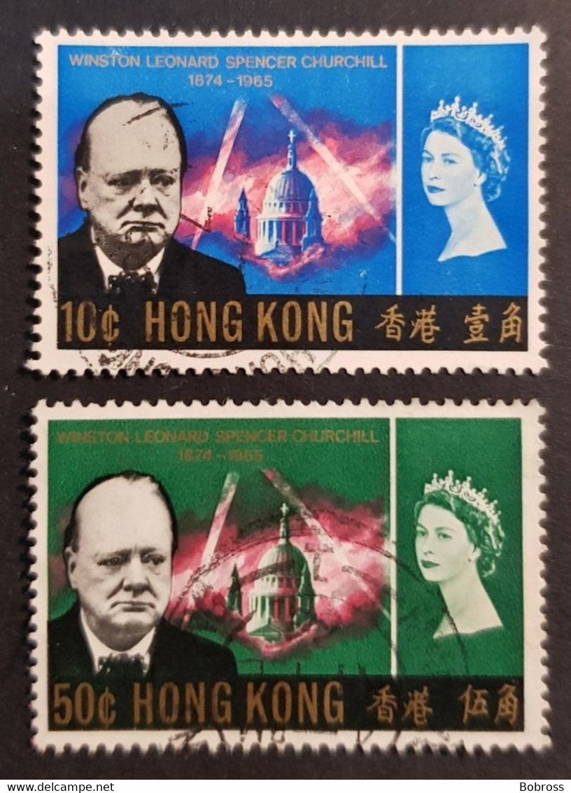 1966 Winston Churchill Commemoration, Hong Kong, China, Used - Used Stamps