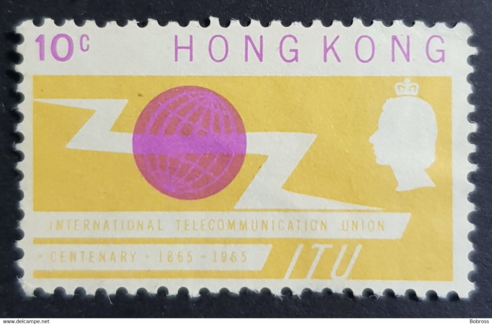 1965 The 100th Anniversary Of I.T.U., Hong Kong, China, *,** Or Used - Used Stamps