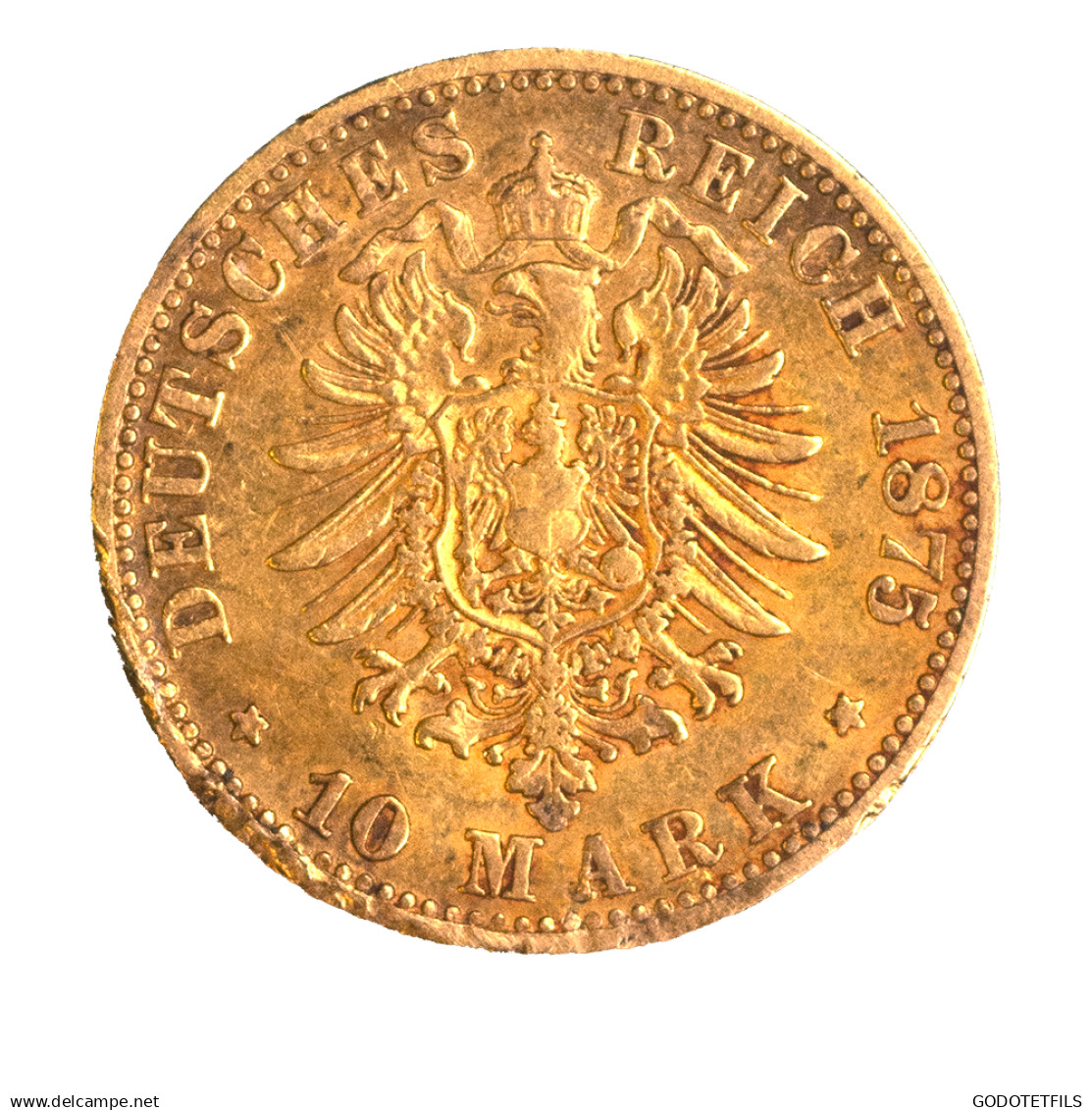Allemagne - Baden - 10 Marks - Frédérich Ier - 1875 - 5, 10 & 20 Mark Oro