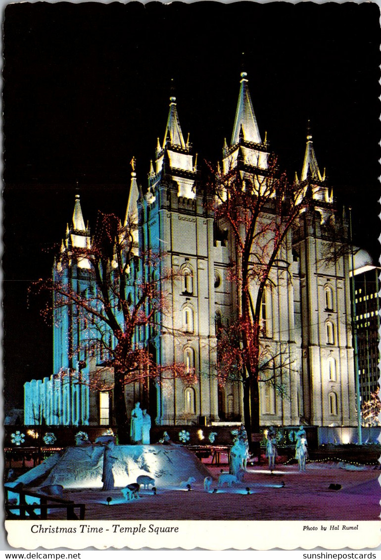 Utah Salt Lake City Temple Square At Christmas Time - Salt Lake City