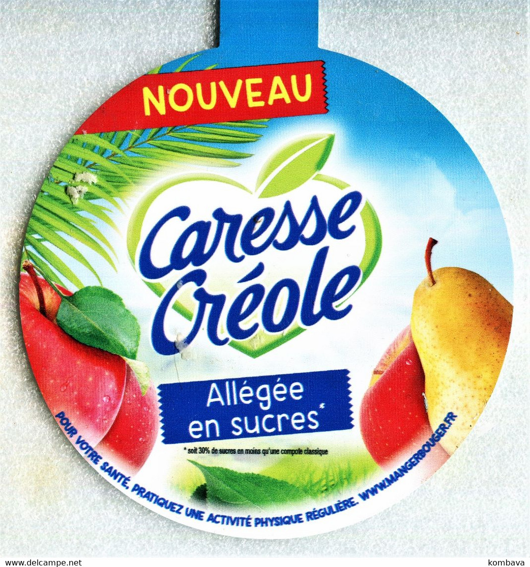 RARE - Ile De LA REUNION - Balise De Produit / Nouveau Yaourt "Caresse Créole" Allégé En Sucre (obj Div Balise Caresse) - Afiches