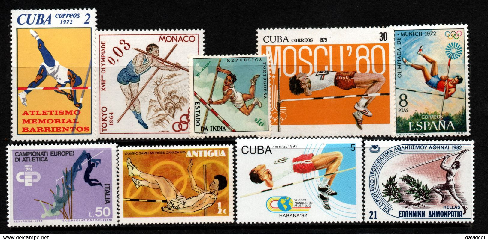 1090 - POLE VAULT - LOT X 9 MNH STAMPS - SEE  SCAN - Salto