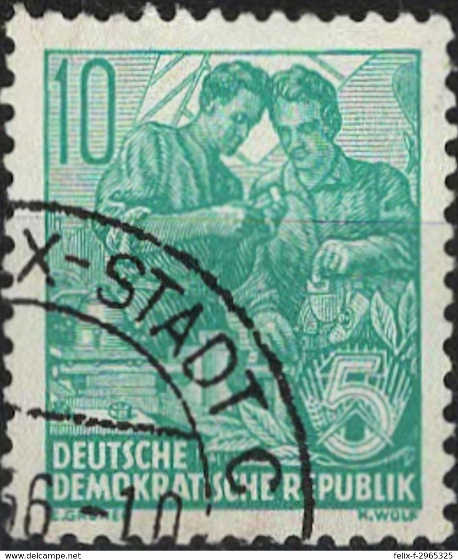 00624 - 024 - 1 MiNr. 409 DDR 1953 Fünfjahrplan (II) - Gebraucht