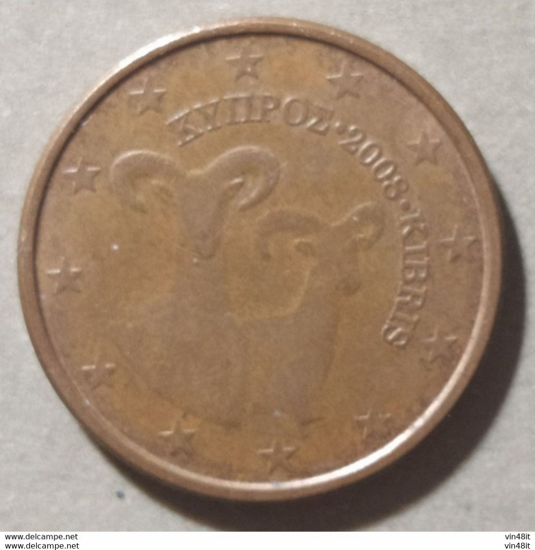 2008  -  CIPRO  - MONETA IN EURO - VALORE  5  CENTESIMI  - USATA - - Zypern