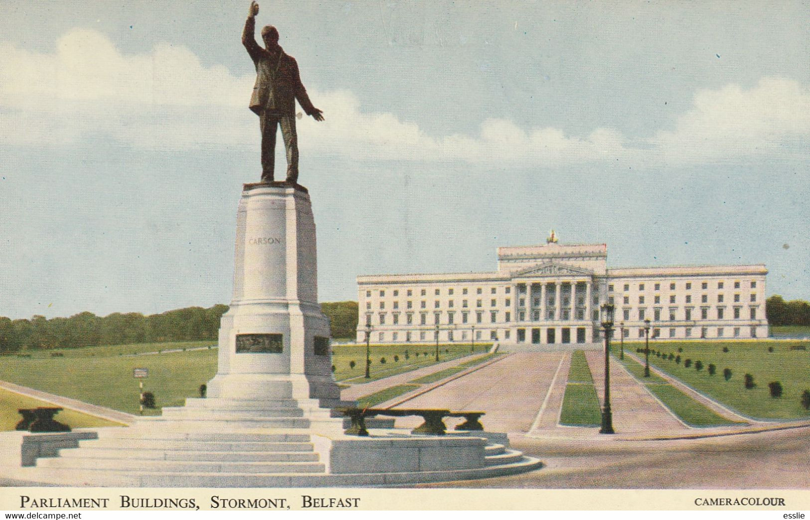 Northern Ireland Stormont Parliament Buildings Camera Colour Edward Carson Statue - Belfast