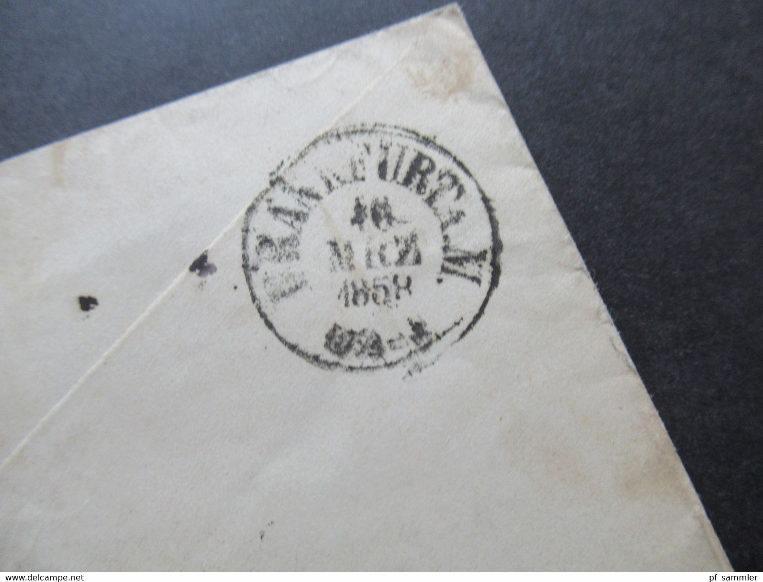 AD Preußen Um 1855 Ganzsachen Umschlag 3 Silbergroschen U 13 A Stempel K2 Breslau Nach Mainz Mit Taxvermerk - Enteros Postales