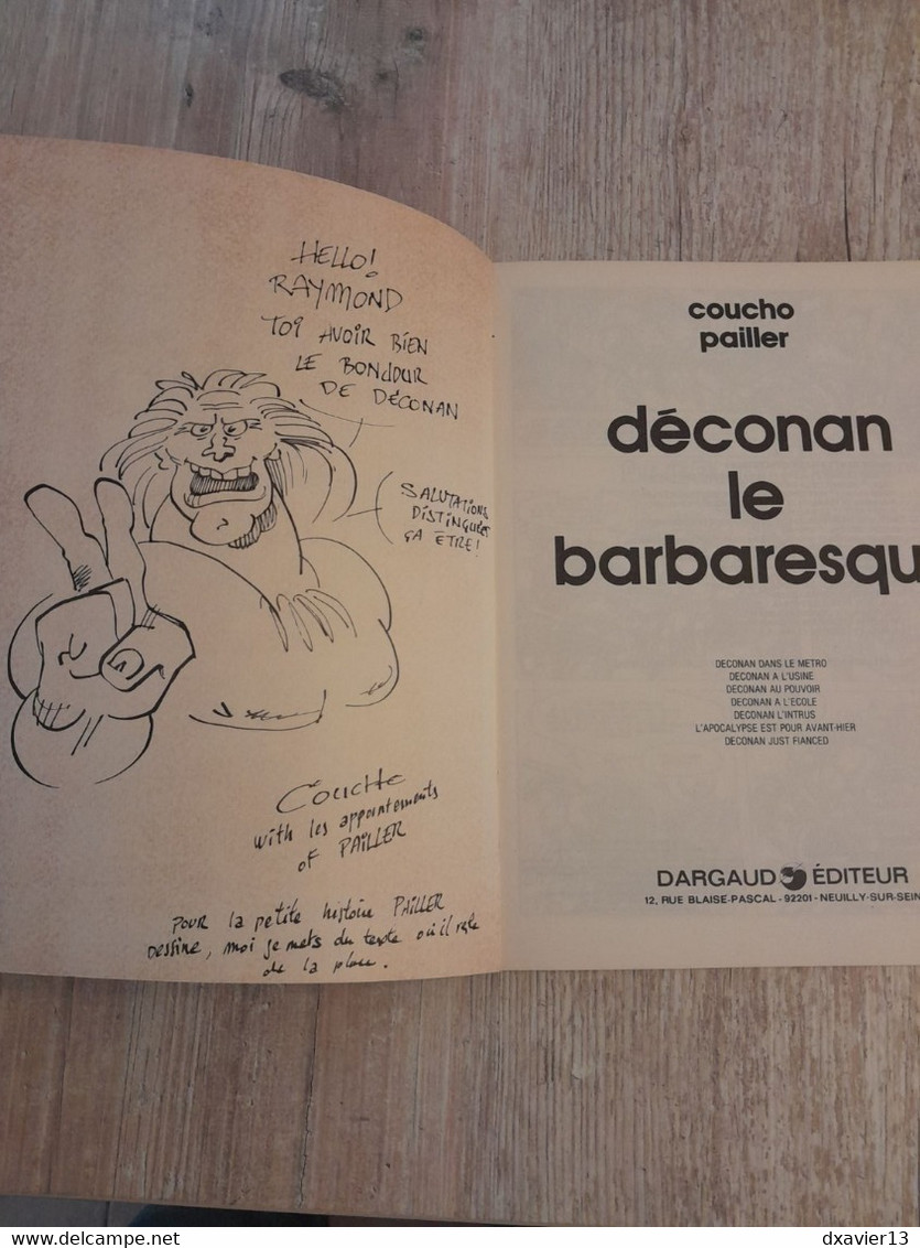 Bande Dessinée Dédicacée -  Collection Pilote 18 - Déconan Le Barbaresque (1979) - Opdrachten