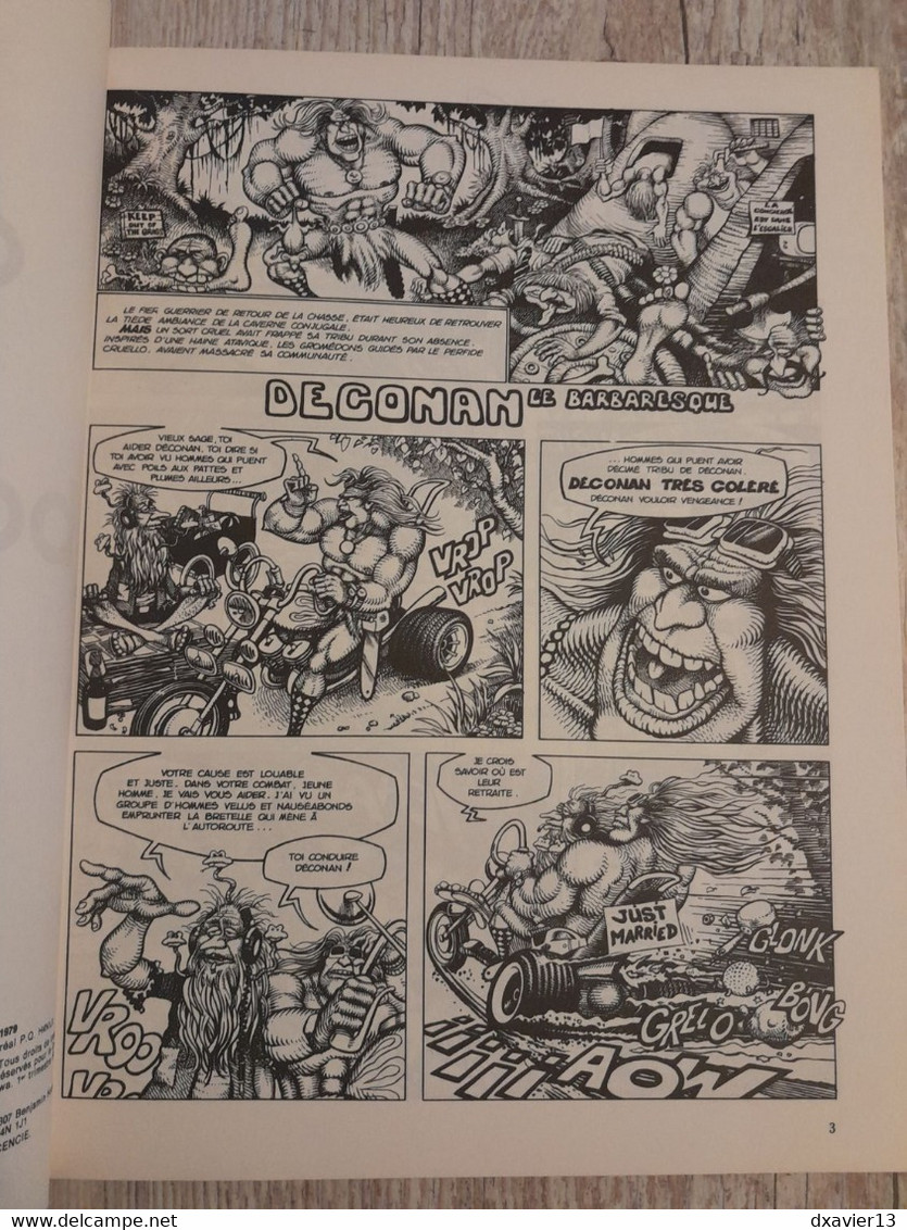 Bande Dessinée Dédicacée -  Collection Pilote 18 - Déconan le Barbaresque (1979)