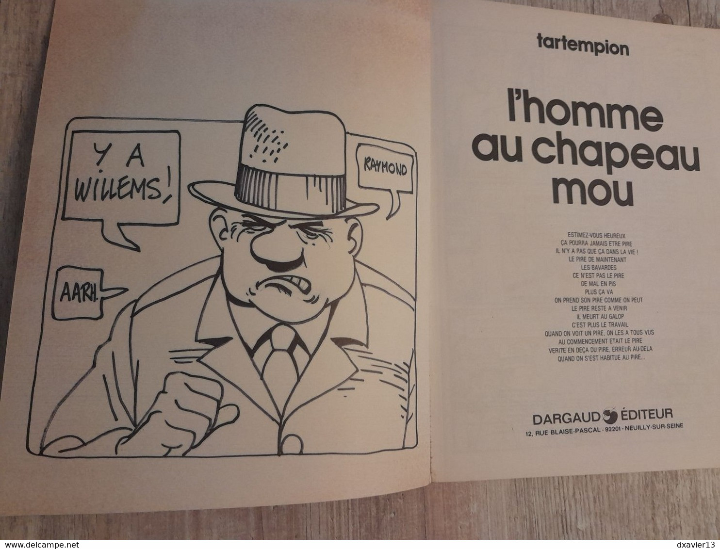 Bande Dessinée Dédicacée -  Collection Pilote 16 - L'Homme Au Chapeau Mou (1979) - Opdrachten