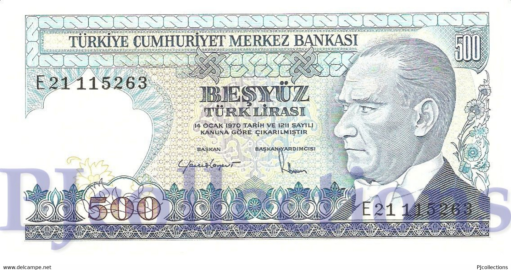 TURKEY 500 LIRA 1983 PICK 195 UNC - Turquie