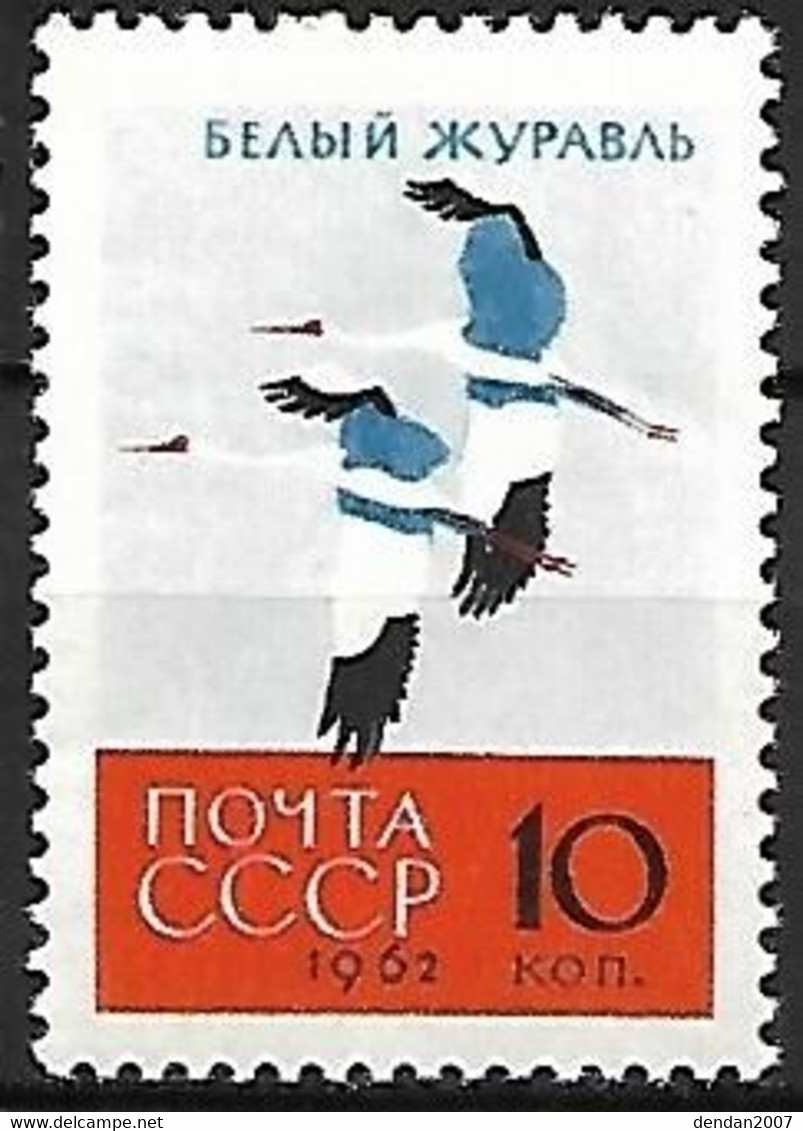 Russia CCCP : MNH ** 1962 :     Siberian Crane  -  Leucogeranus Leucogeranus - Kraanvogels En Kraanvogelachtigen