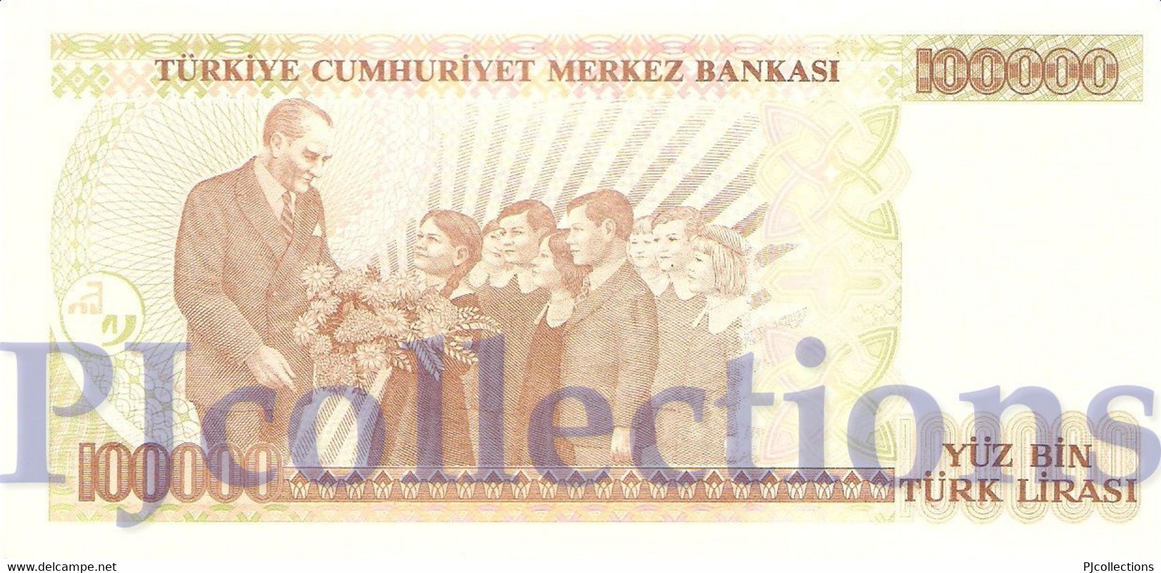 TURKEY 100000 LIRA 1997 PICK 206 UNC - Turquie
