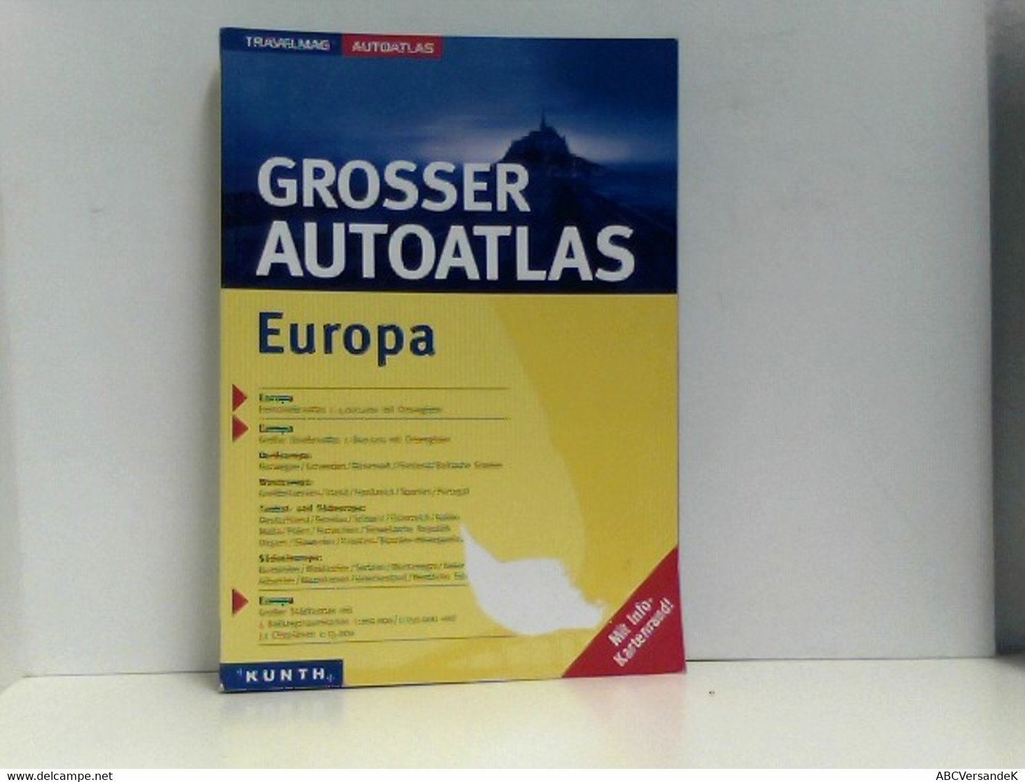 Grosser Autoatlas Europa. Mit Info-Kartenrand! - Atlas