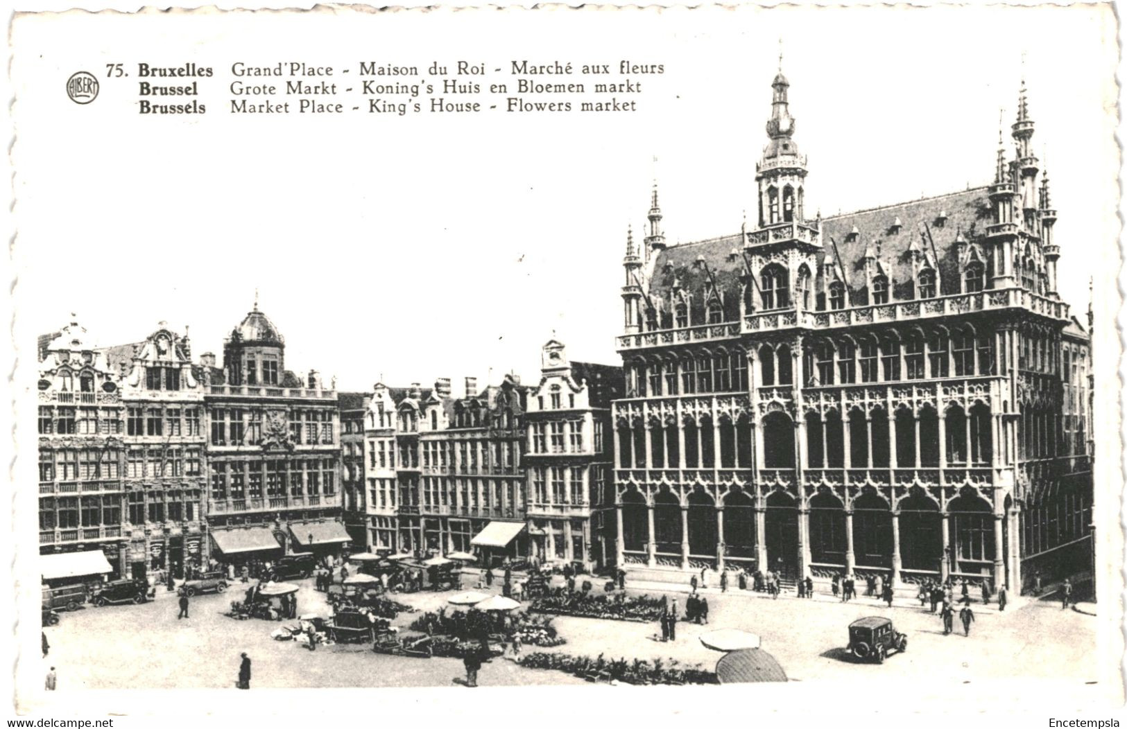 CPSM Carte Postale Belgique Bruxelles Grand' Place Marché Aux Fleurs Maison Du Roi  VM62991 - Places, Squares