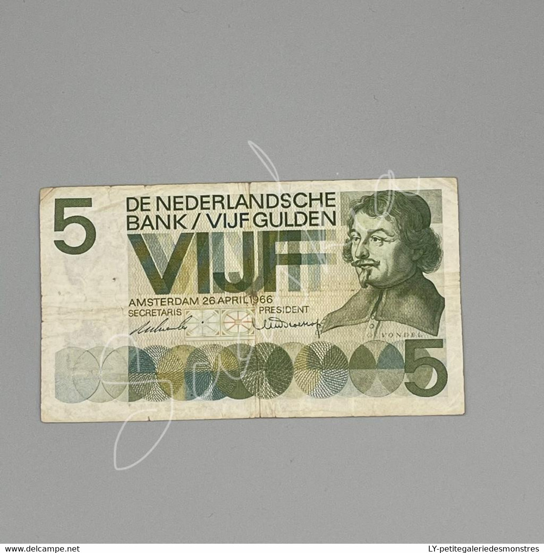 #BLT22 - 5 VIJF De Nederlandsche Bank / VIJF Gulden - Amsterdam 26 Avril 1966 - Hollande - 5 Florín Holandés (gulden)