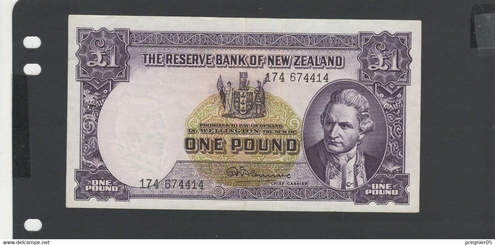 NOUVELLE ZELANDE - Billet 1 Pound 1956/60 TTB+SUPVF+XF Pick-159c - New Zealand