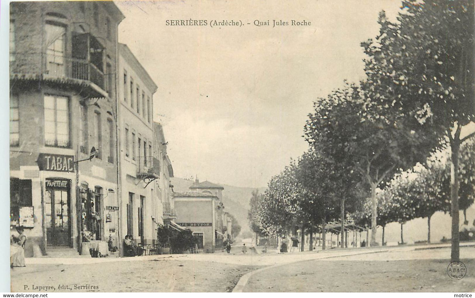 SERRIERES - Quai Jules Roche. (Tabac) - Serrières