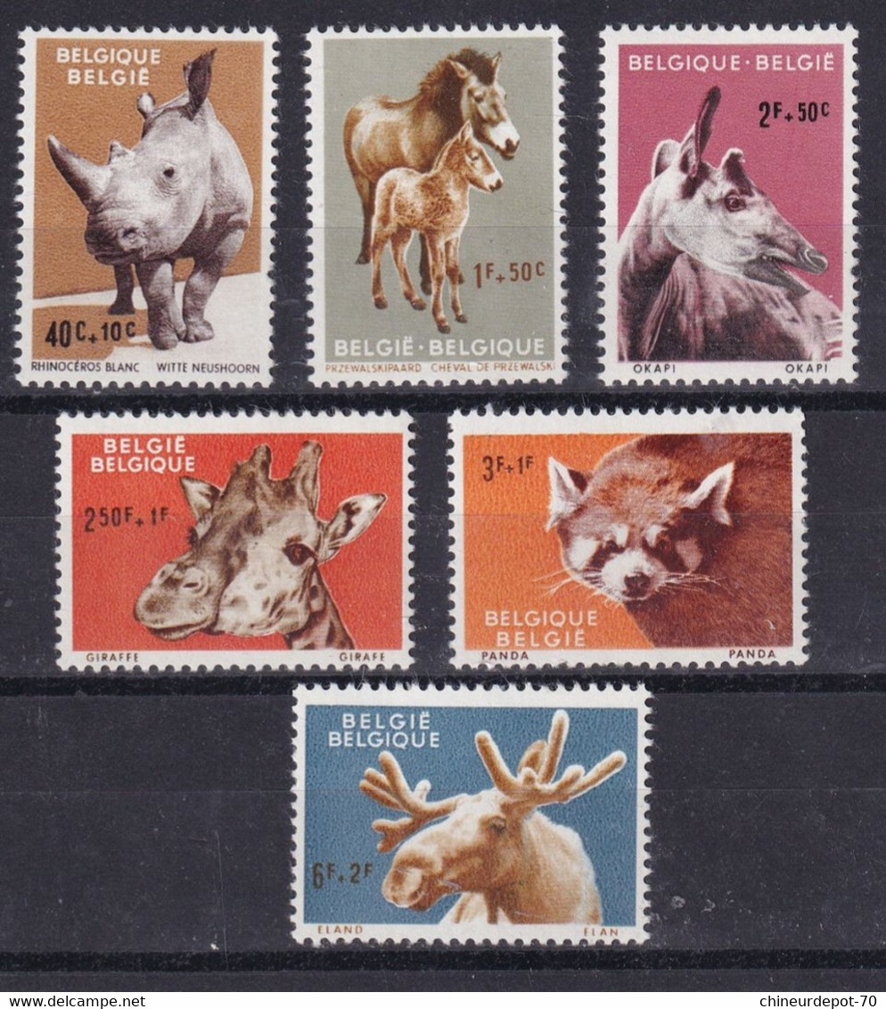 Timbres Belge 1961 Animaux Neufs ** - Nuevos