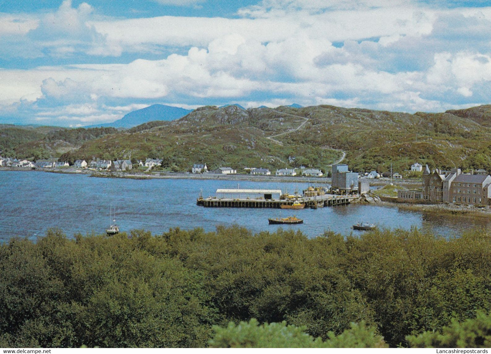 Postcard Sutherland The Pier Culag Hotel With Lochinver & Quinag  My Ref B26115 - Sutherland