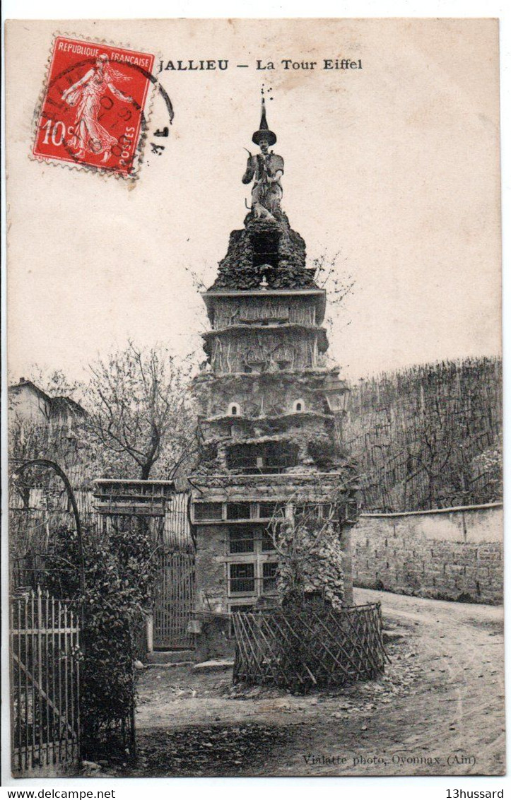 Carte Postale Ancienne Jallieu - La Tour Eiffel - Bourgoin Jallieu - Jallieu