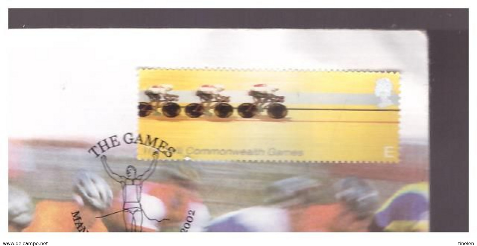 INGHILTERRA -'E' 2002 C/W CYCLING FIRST DAY COVER - 2001-2010 Dezimalausgaben