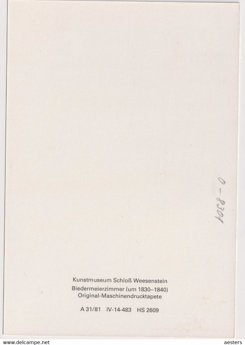 Kunstmuseum Schloß Weesenstein; Biedermeierzimmer - Nicht Gelaufen. 10x15! - Weesenstein A. D. Mueglitz