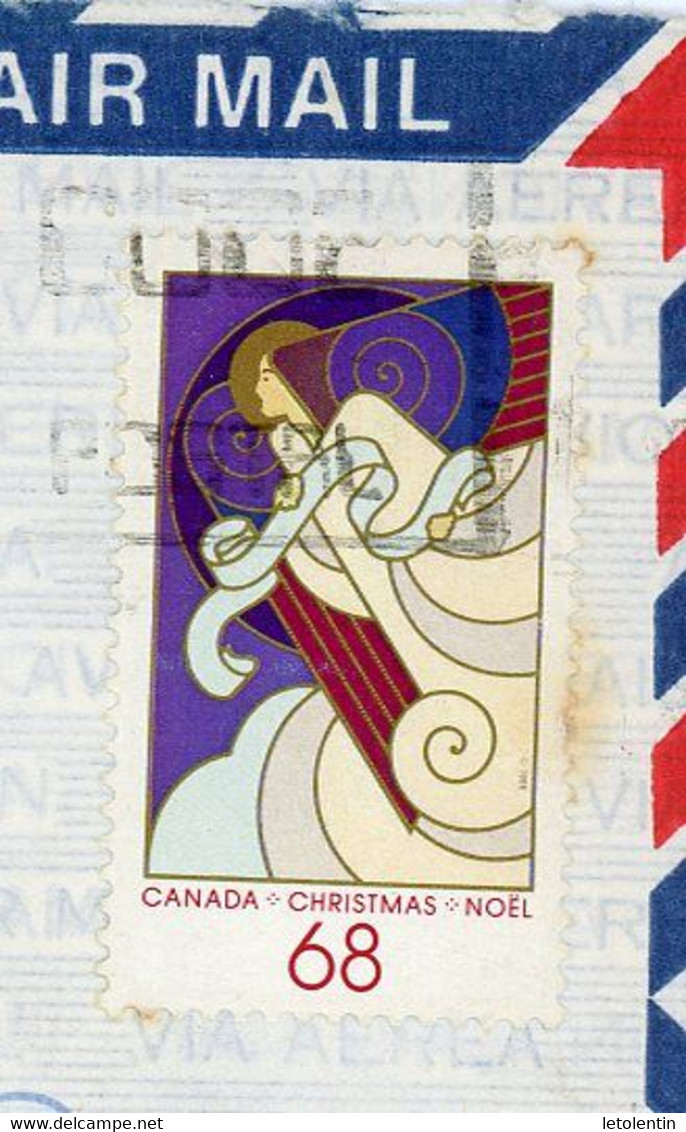 CANADA - TIMBRE  SUR ENVELOPPE POUR LA FRANCE Obli. 1987 - Briefe U. Dokumente