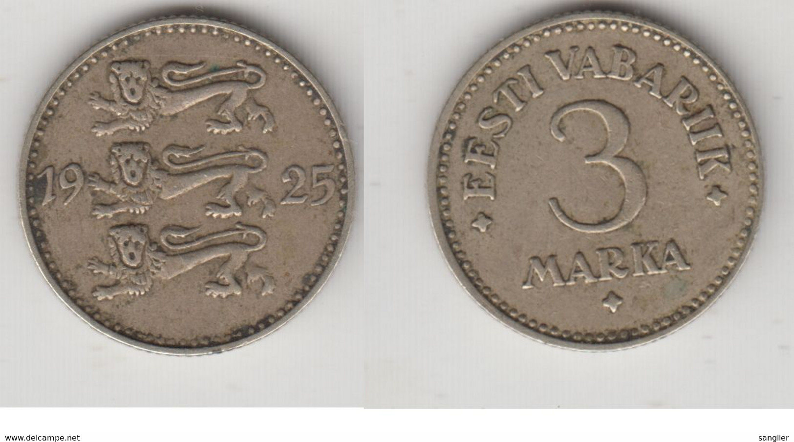 3 MARKA 1925 - ESTONIE - Estonia