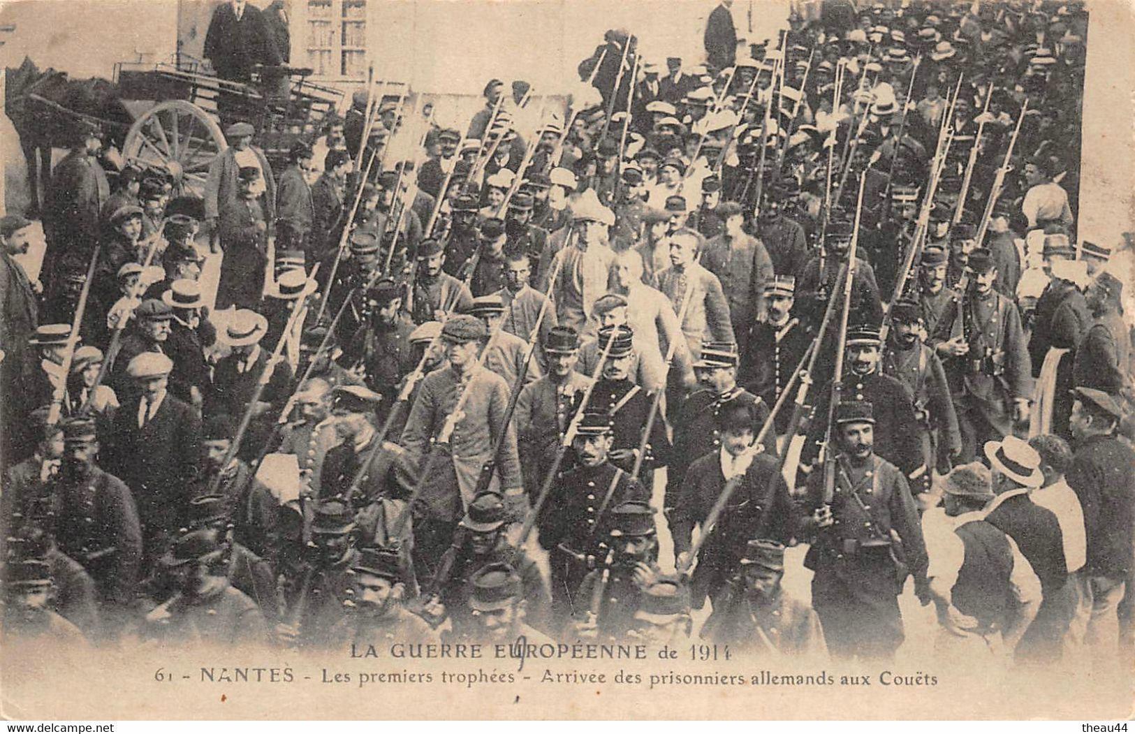 BOUGUENAIS  -  LES COUËTS  -  NANTES - La Guerre Européenne De 1914  -  Arrivée Des Prisonniers Allemands - Bouguenais