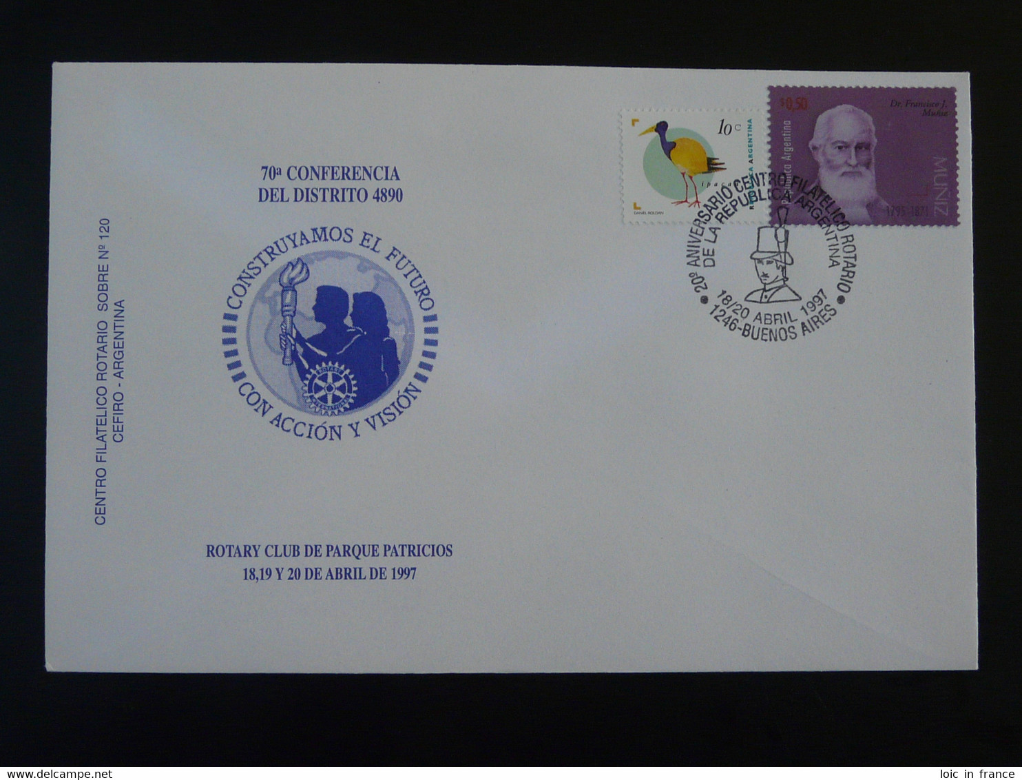 Lettre Cover Conference Rotary International Buenos Aires Argentina 1997 - Brieven En Documenten