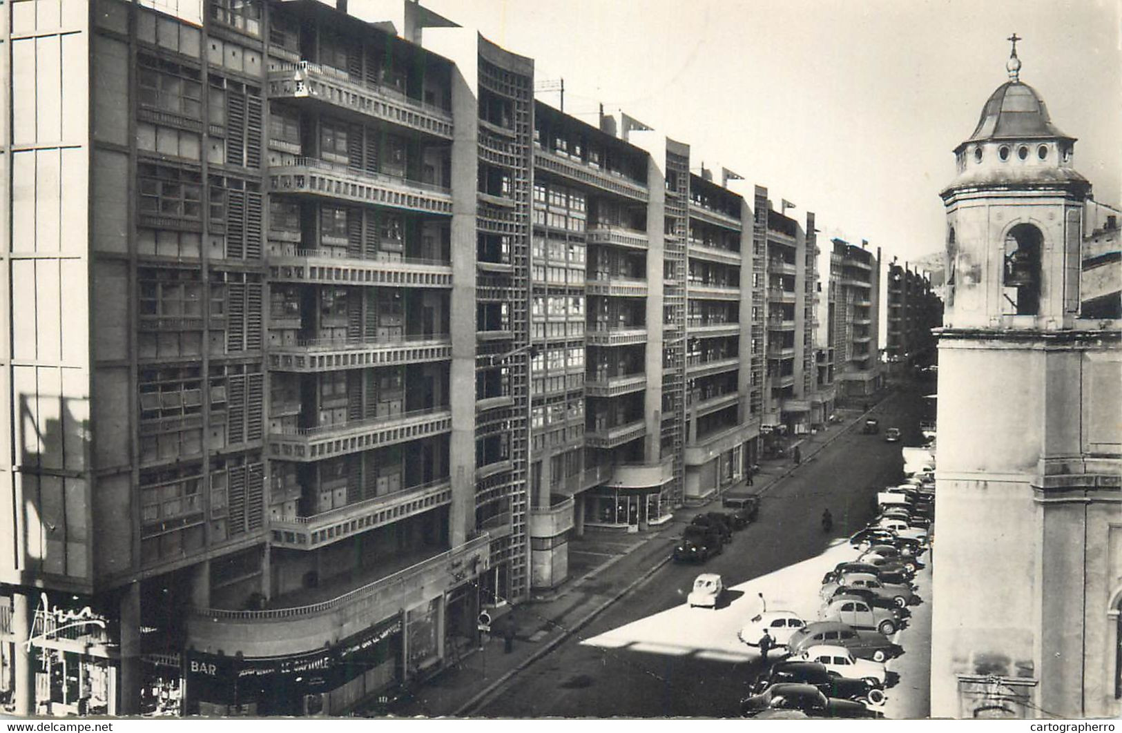 Cpsm France Cote D'Azur Toulon La Rue Republique 1955 - Roquecourbe