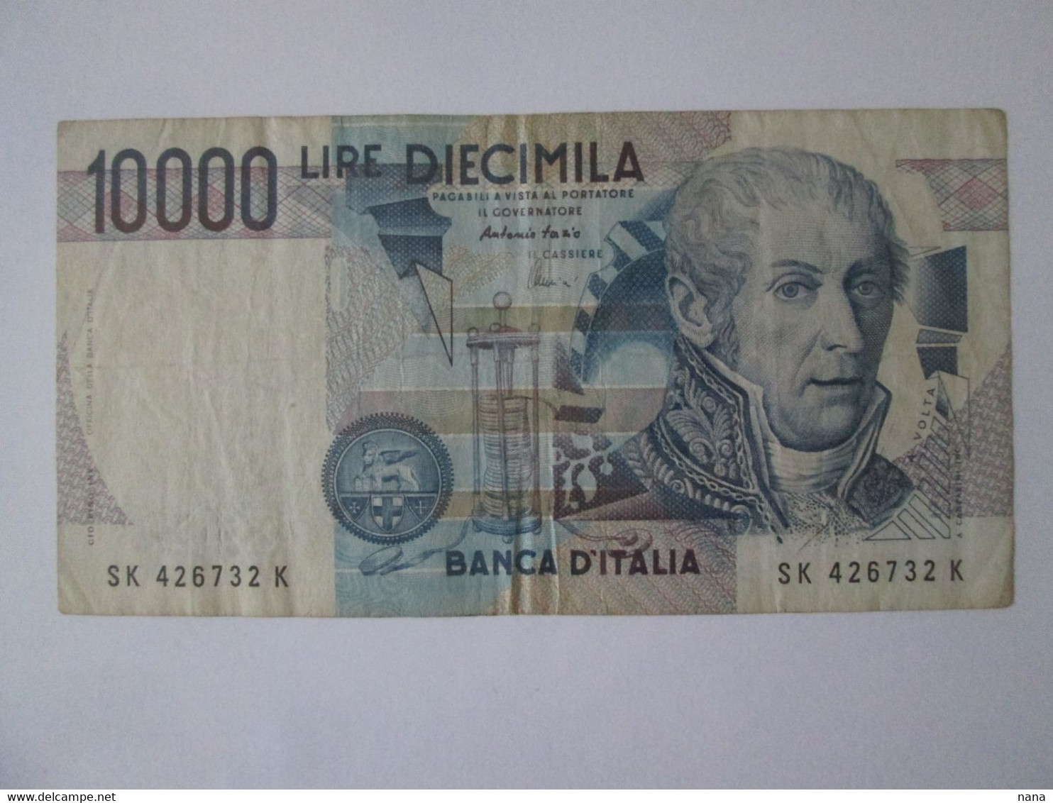 Italy 10000 Lire 1984 Banknote See Pictures - 10000 Lire