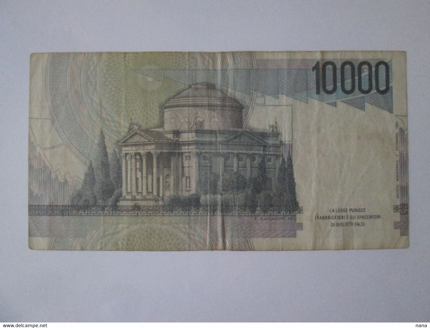 Italy 10000 Lire 1984 Banknote See Pictures - 10000 Lire